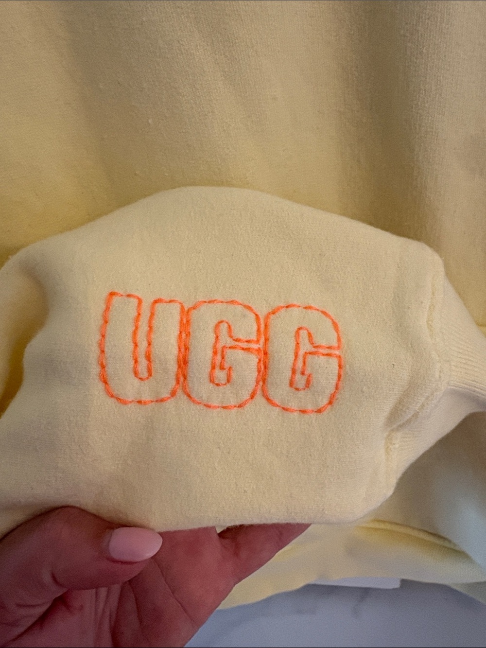 UGG Yellow Hooded Sweatshirt - Picture 2 of 5